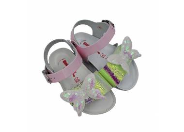 Sandaletto bambina Bionatura con farfalla
