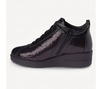 Sneakers donna Agile By Rucoline con paillettes