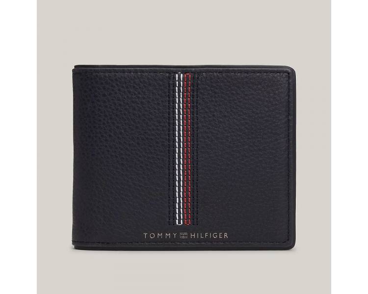 Portafoglio uomo Tommy Hilfiger in pelle zingrata