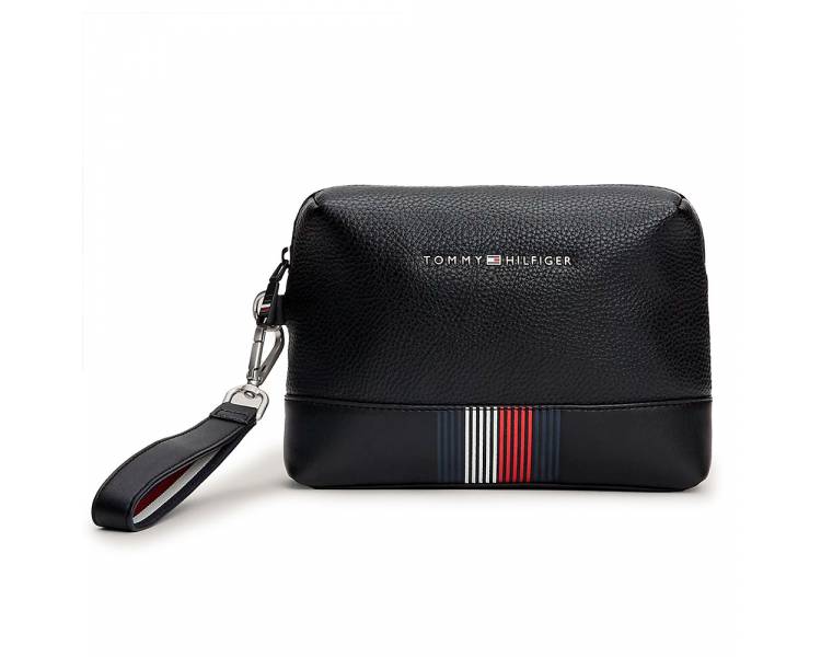 Pochette uomo Tommy Hilfiger con logo in metallo