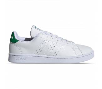 Adidas uomo Advantage bianca con talloncino verde