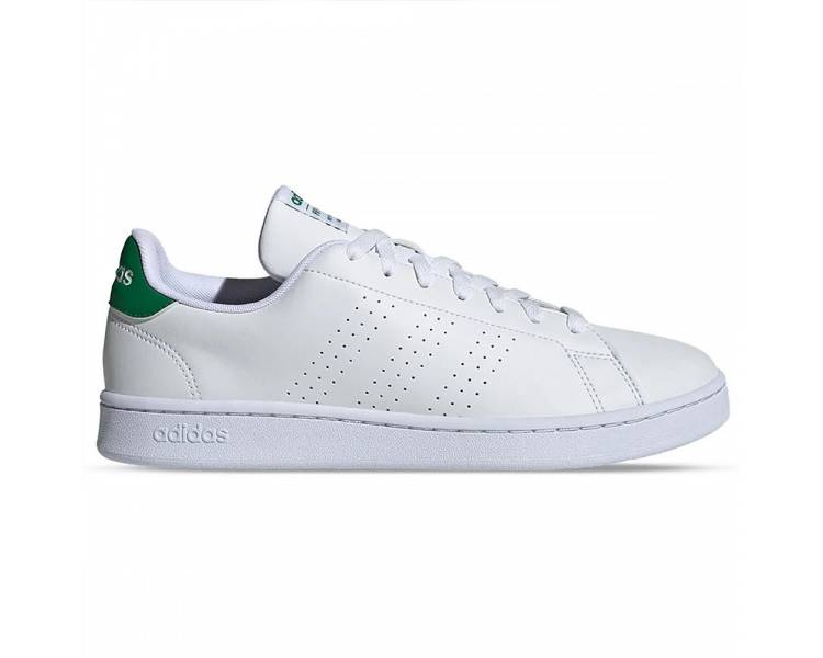 Adidas uomo Advantage bianca con talloncino verde