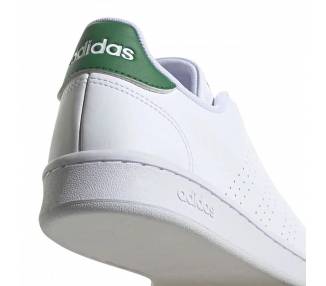 Adidas uomo Advantage bianca con talloncino verde