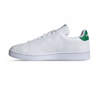 Adidas uomo Advantage bianca con talloncino verde