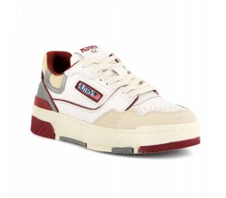 Autry sneakers donna Clc Low in pelle bianca, rossa e grigia