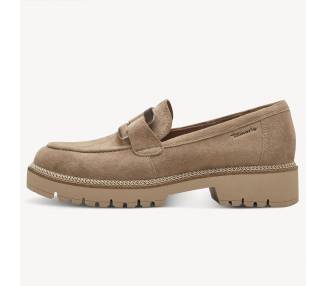 Mocassino Tamaris donna in camoscio beige