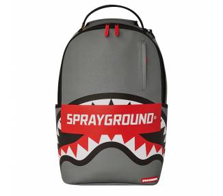 Zaino Sprayground uomo grigio con logo smash