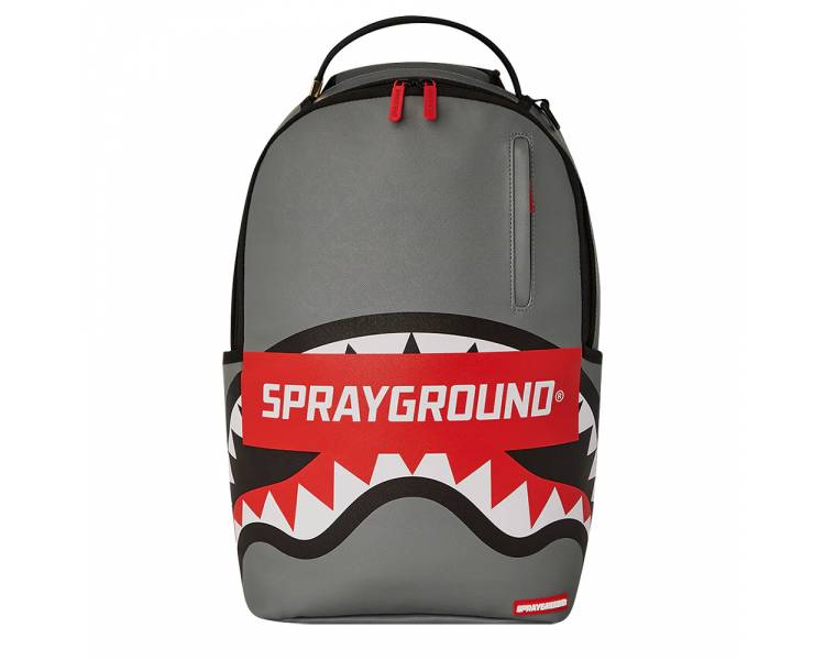 Zaino Sprayground uomo grigio con logo smash