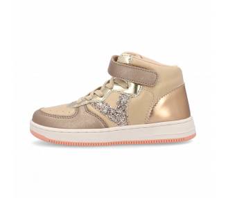 Sneakers alta Victoria da bambina con glitter