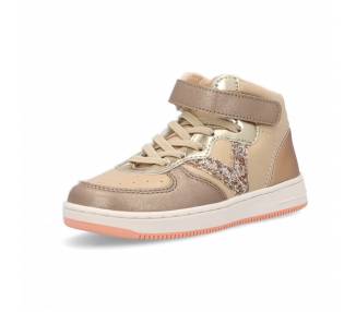 Sneakers alta Victoria da bambina con glitter