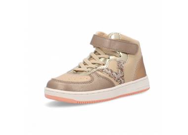 Sneakers alta Victoria da bambina con glitter