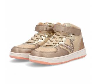 Sneakers alta Victoria da bambina con glitter