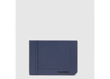 Portafoglio Piquadro uomo blu in pelle PU1392W131R