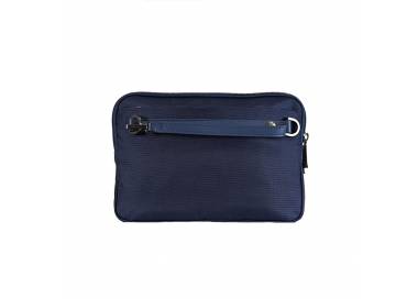 Pochette Piquadro uomo blu in tessuto PU1392W131R