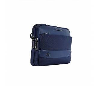 Pochette Piquadro uomo blu in tessuto PU1392W131R