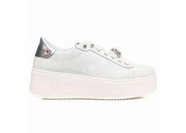 Sneakers donna Gio+ con talloncino argento