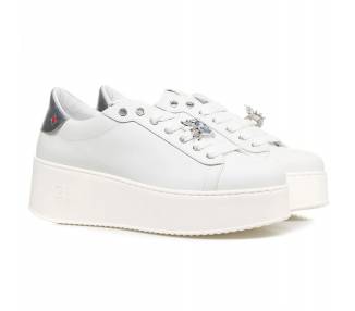 Sneakers donna Gio+ con talloncino argento