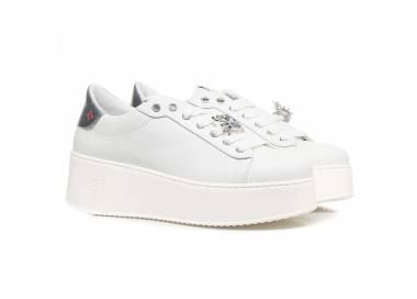 Sneakers donna Gio+ con talloncino argento