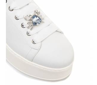 Sneakers donna Gio+ con talloncino argento