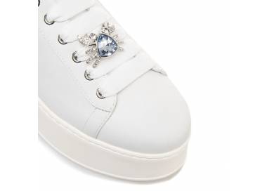 Sneakers donna Gio+ con talloncino argento