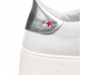 Sneakers donna Gio+ con talloncino argento