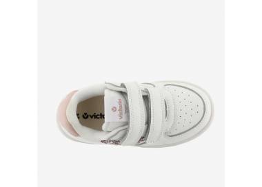 Sneakers Victoria da bambina bianca con glitter