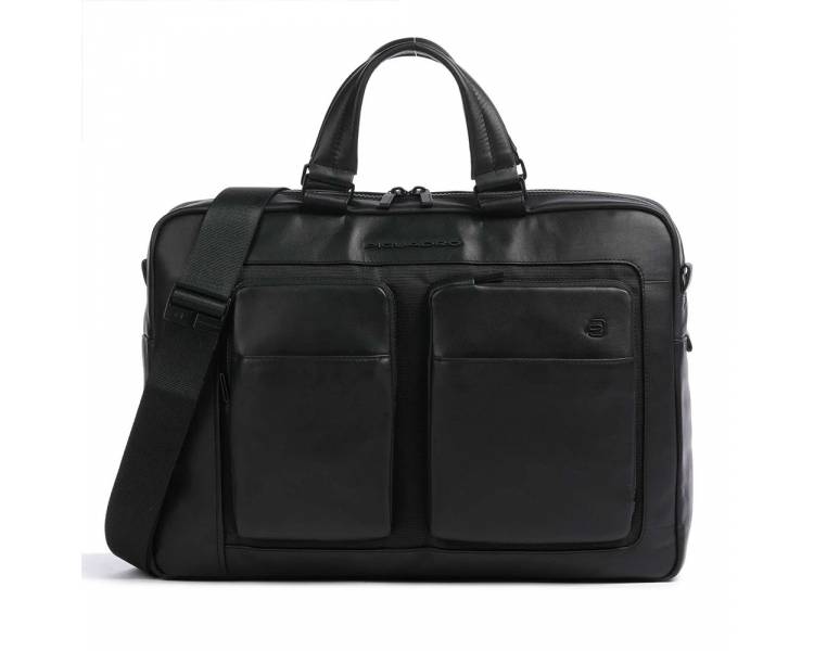 Liko Borsa Piquadro porta pc 15″ pelle a grana fine nero