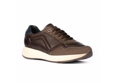 Sneakers Exton Uomo Pelle Camoscio Terra