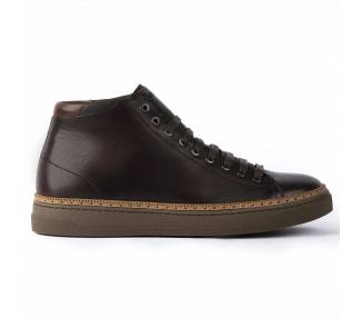 Sneakers Exton Uomo Vitello Mogano