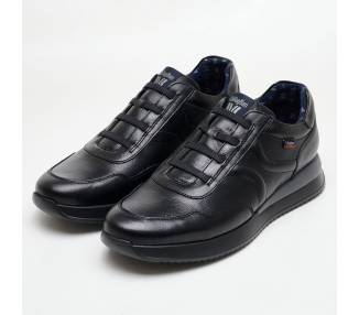 Sneakers Callaghan uomo in pelle con lacci elastici