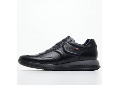 Sneakers Callaghan uomo in pelle con lacci elastici