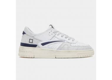 D.A.T.E. Torneo Vintage calf white-blue uomo