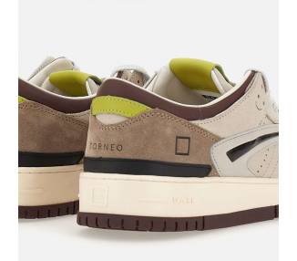 D.A.T.E. sneakers uomo Torneo Colored Beige