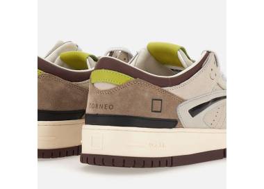 D.A.T.E. sneakers uomo Torneo Colored Beige