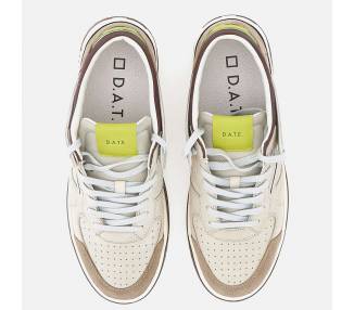 D.A.T.E. sneakers uomo Torneo Colored Beige