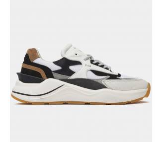 D.A.T.E. sneakers uomo Fuga Classic White-Cuoio