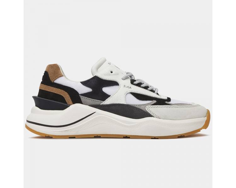 D.A.T.E. sneakers uomo Fuga Classic White-Cuoio