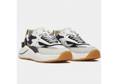 D.A.T.E. sneakers uomo Fuga Classic White-Cuoio