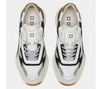 D.A.T.E. sneakers uomo Fuga Classic White-Cuoio