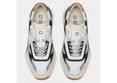 D.A.T.E. sneakers uomo Fuga Classic White-Cuoio