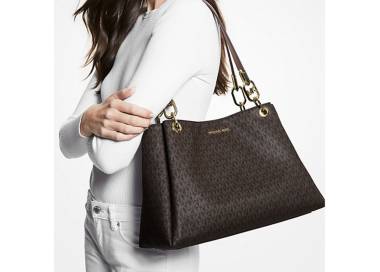 Borsa a spalla Michael Kors con logo grande Trisha 35H1G9TL9B